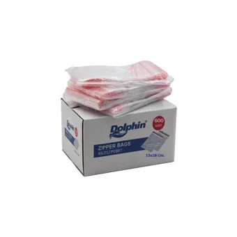 Dolphin Küçük Kilitli 15x18 Buz Dolabı Poşeti 5x600 Adet