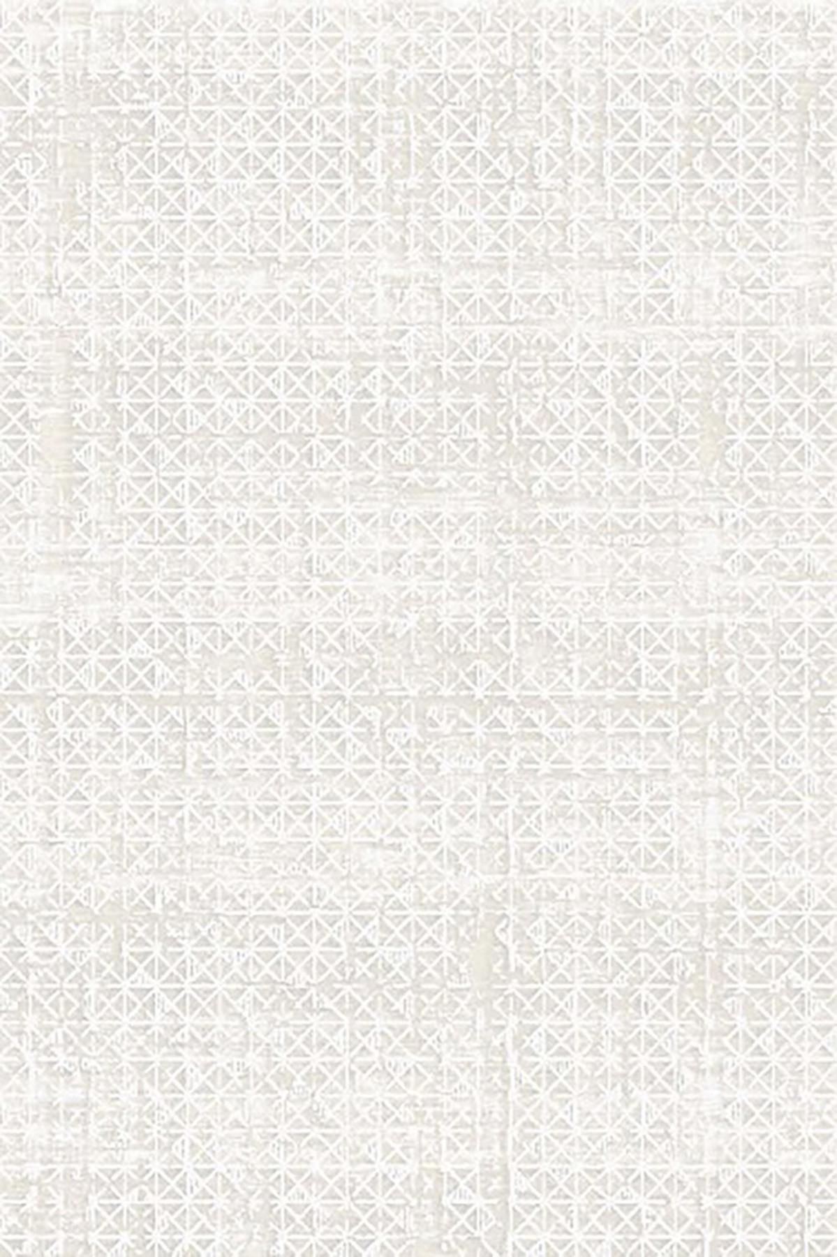 Kreasyon Halı Versay 1356 Krem Yıkanabilir Kalın Pamuk Taban Dikdörtgen Makine Dokuma Salon Halısı 150x233 cm