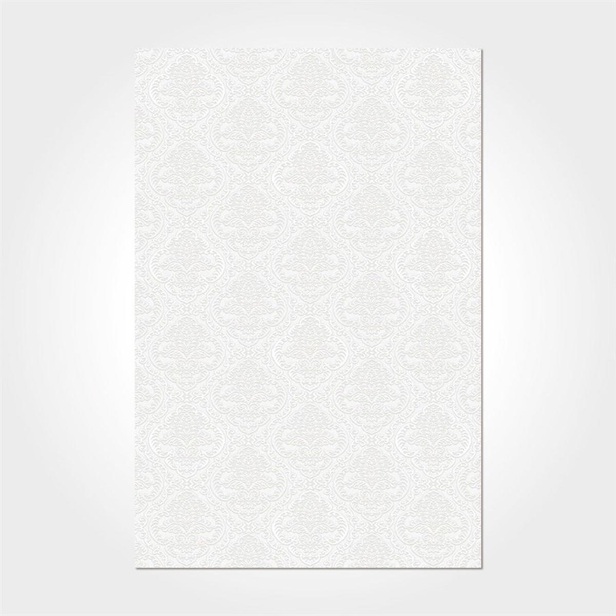 Crea Halı Argilla 15901K Beyaz 10 mm Akrilik Toz Tutmaz Yıkanabilir Orta Dikdörtgen Makine Dokuma Salon Halısı 80x300 cm