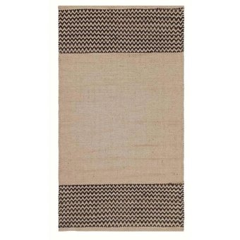Giz Home Bej 0.6 mm Çift Taraflı İnce Jüt Taban Dikdörtgen El Dokuması Salon Halısı 160x300 cm