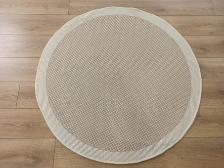 Çam Halı 9427 Bej Silinebilir Yıkanabilir Orta Kaymaz Dikdörtgen Makine Dokuma Salon Halısı 120x180 cm