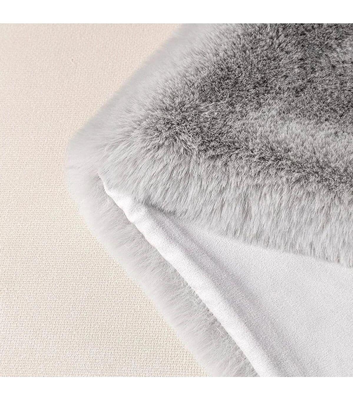 Rovigo Home Gri 20 mm Peluş Antialerjenik Yıkanabilir Kalın Kaymaz Yuvarlak Makine Dokuma Salon Halısı 100x300 cm