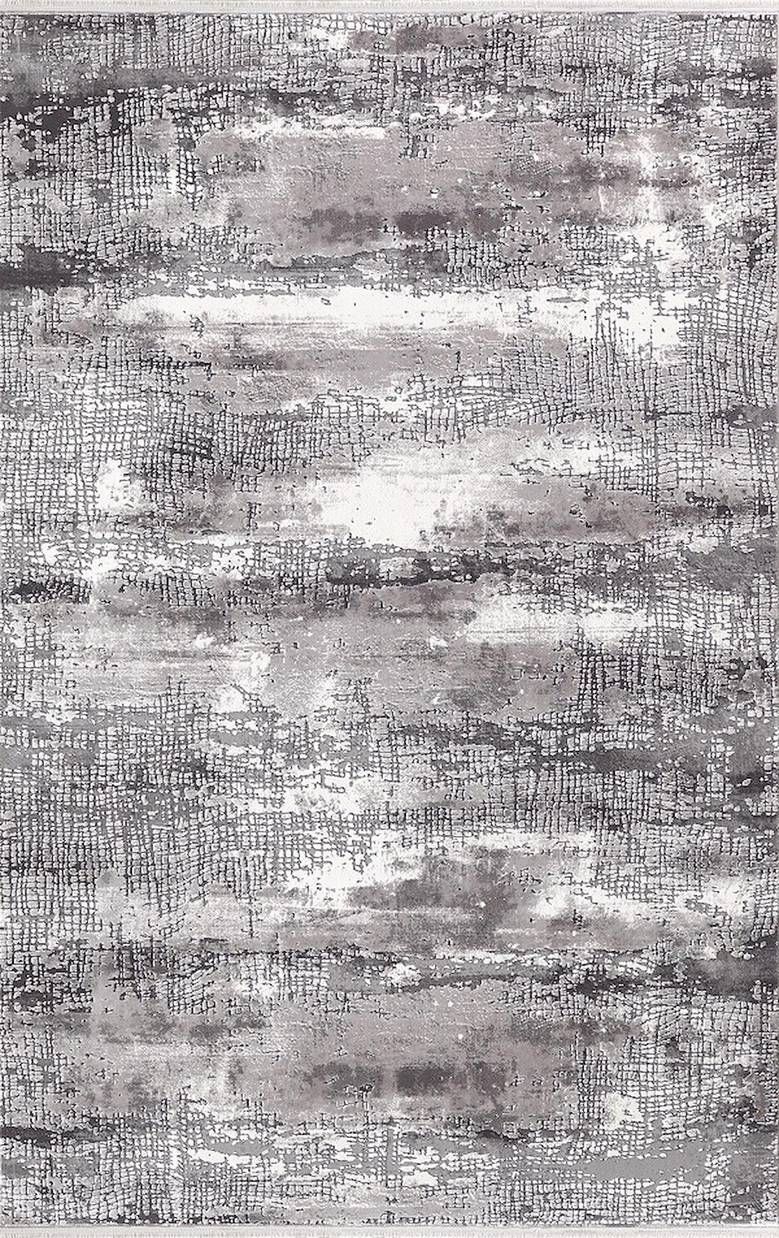 Merinos Therapy 19127 Çok Renkli 12 mm Viskon Yumuşak Yıkanabilir Kalın Kaymaz Dot Taban Dikdörtgen Makine Dokuma Salon Halısı 100x200 cm