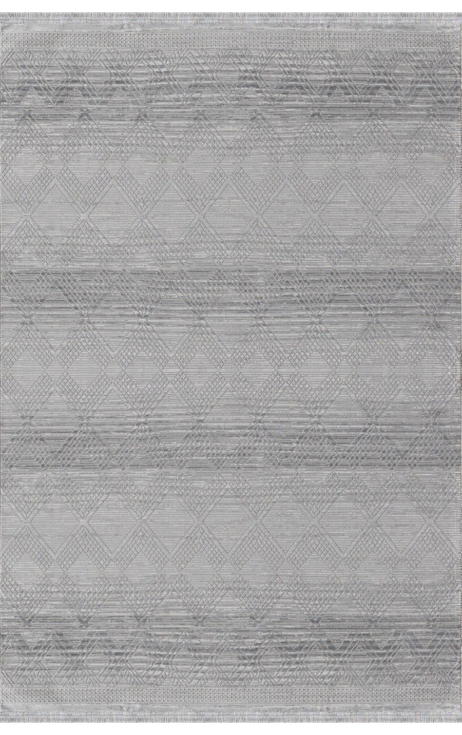 Padişah Zeta Krem 10 mm Polyester Toz Tutmaz Yıkanabilir İnce Kaymaz Dikdörtgen Makine Dokuma Salon Halısı 160x230 cm