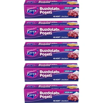 Parex Küçük Buz Dolabı Poşeti 5x40 Adet