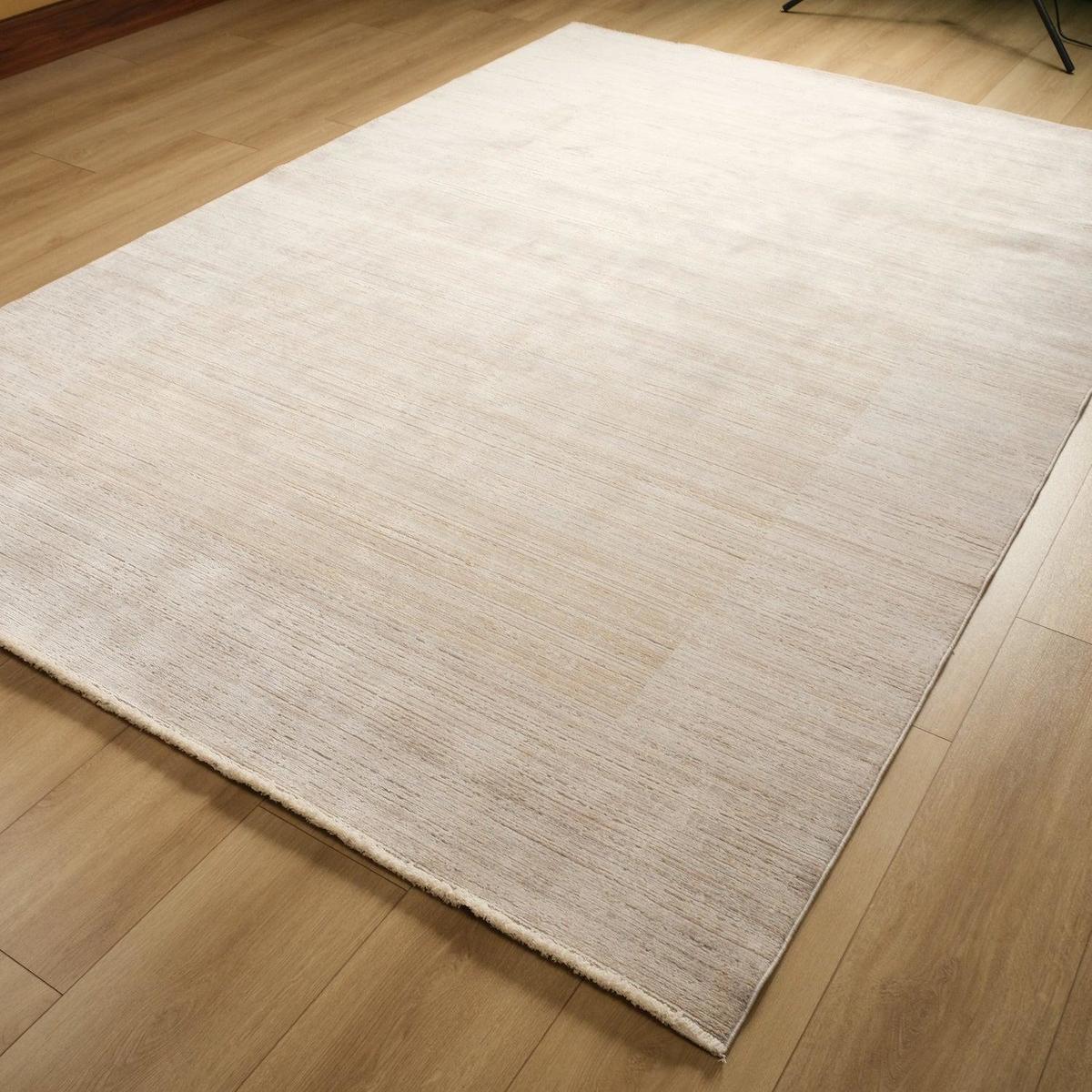 Halıcızade Krem Akrilik-Pamuk-Viskon Yıkanabilir Orta Dikdörtgen Makine Dokuma Salon Halısı 200x300 cm