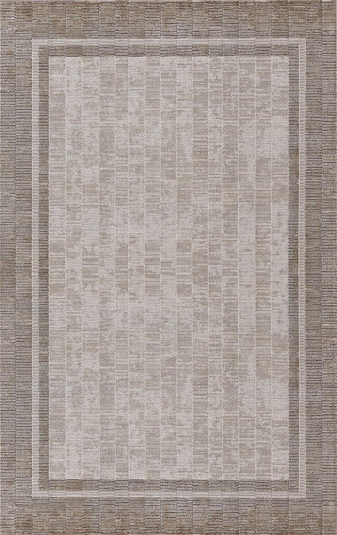 Merinos Country 36201 Krem 9 mm Akrilik Antibakteriyel Yıkanabilir İnce Kaymaz Dikdörtgen Makine Dokuma Salon Halısı 60x100 cm