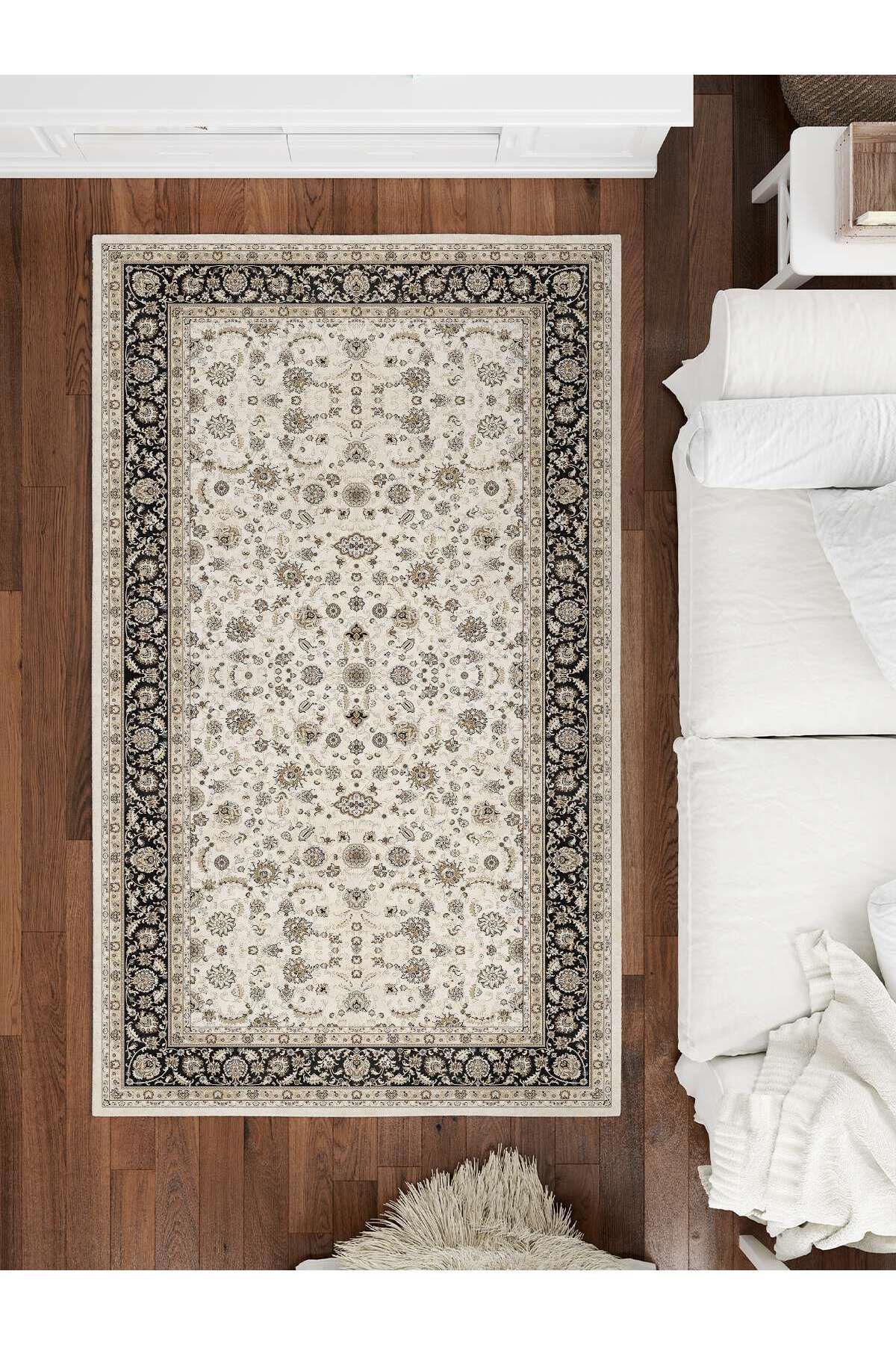 İnspira Çok Renkli 12 mm Polyester Antibakteriyel-Leke Tutmaz-Toz Tutmaz Yıkanabilir Orta Kaymaz Dot Taban Dikdörtgen Makine Dokuma Oturma Odası-Salon Halısı 140x200 cm