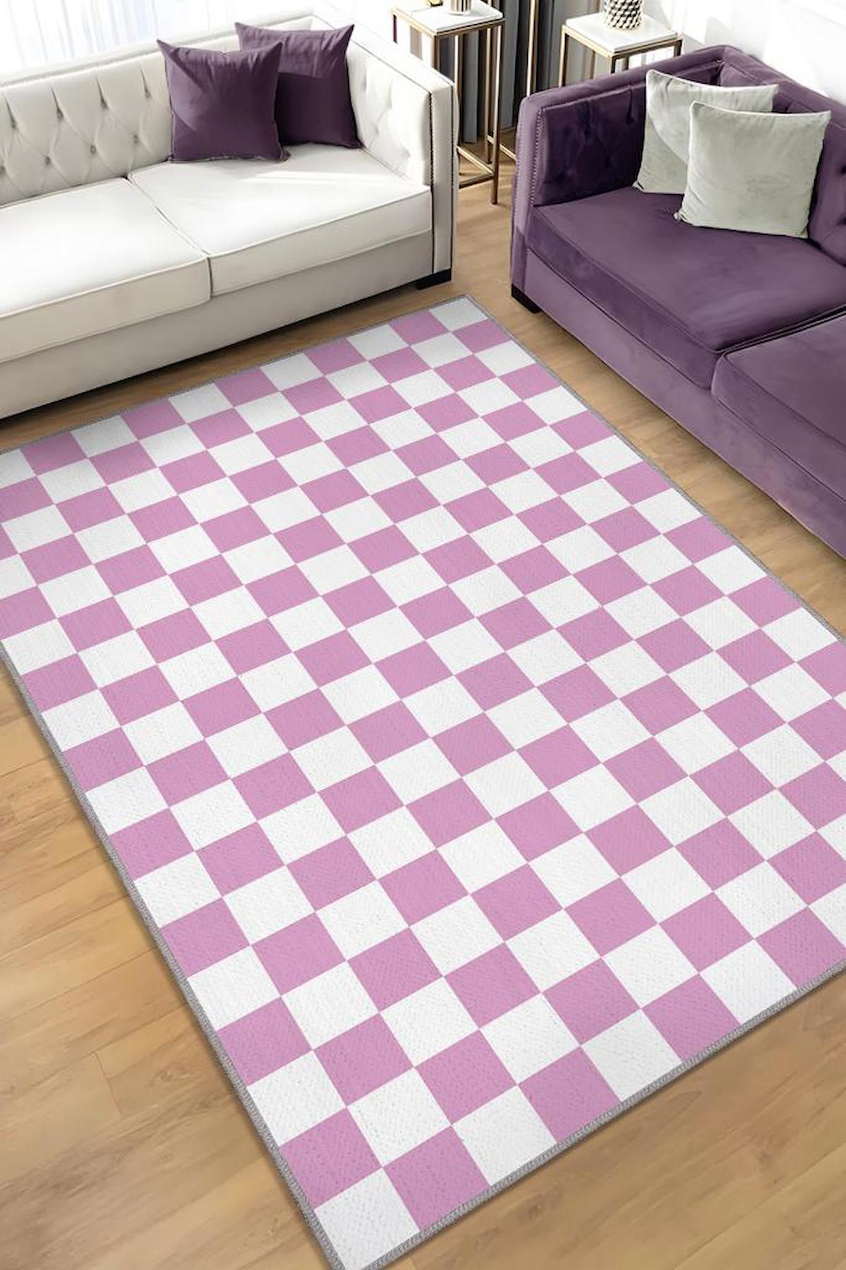 Homshtag Bej 4 mm Pamuk Antistatik Yıkanabilir İnce Kaymaz Dikdörtgen Makine Dokuma Salon Halısı 80x150 cm