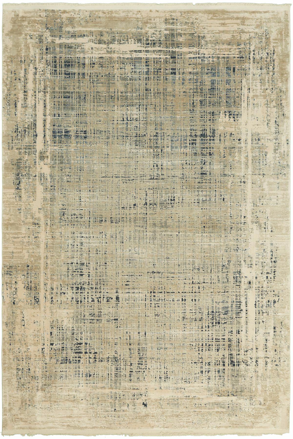 La Boutique Bonneval BV05 Krem 10 mm Bambu Toz tutmaz Yıkanabilir İnce Kaymaz Dikdörtgen Makine Dokuma Salon Halısı 80x1100 cm