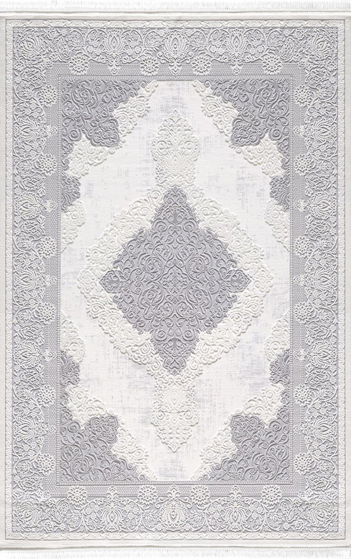 Artemis Halı Vanessa 6152A Krem Akrilik Yıkanabilir İnce Kaymaz Jüt Taban Dikdörtgen Makine Dokuma Salon Halısı 80x200 cm
