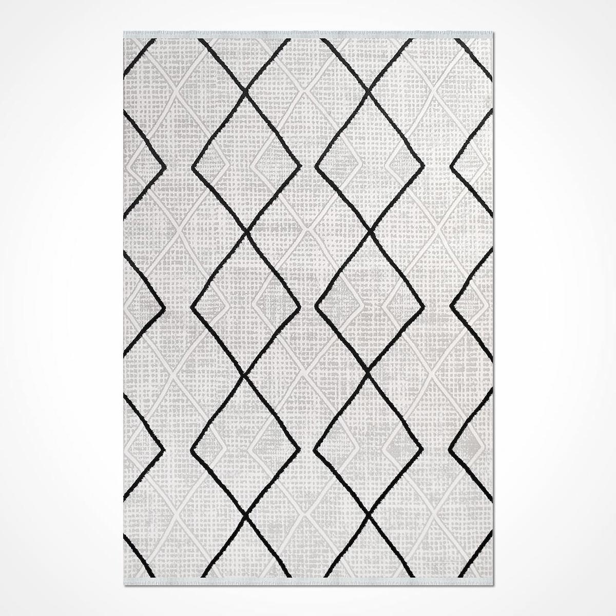 Crea Halı Filika 11350 Krem 8 mm Akrilik Toz Tutmaz Yıkanabilir İnce Dikdörtgen Makine Dokuma Salon Halısı 200x290 cm