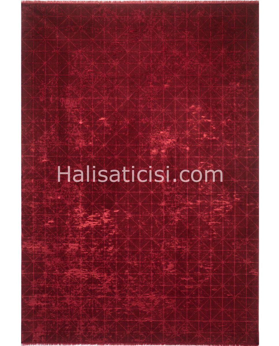 Gümüşsuyu Deco Diamond 11792 Bordo 4 mm Polyester Toz Tutmaz Yıkanabilir İnce Kaymaz Dikdörtgen Makine Dokuma Salon Halısı 200x290 cm
