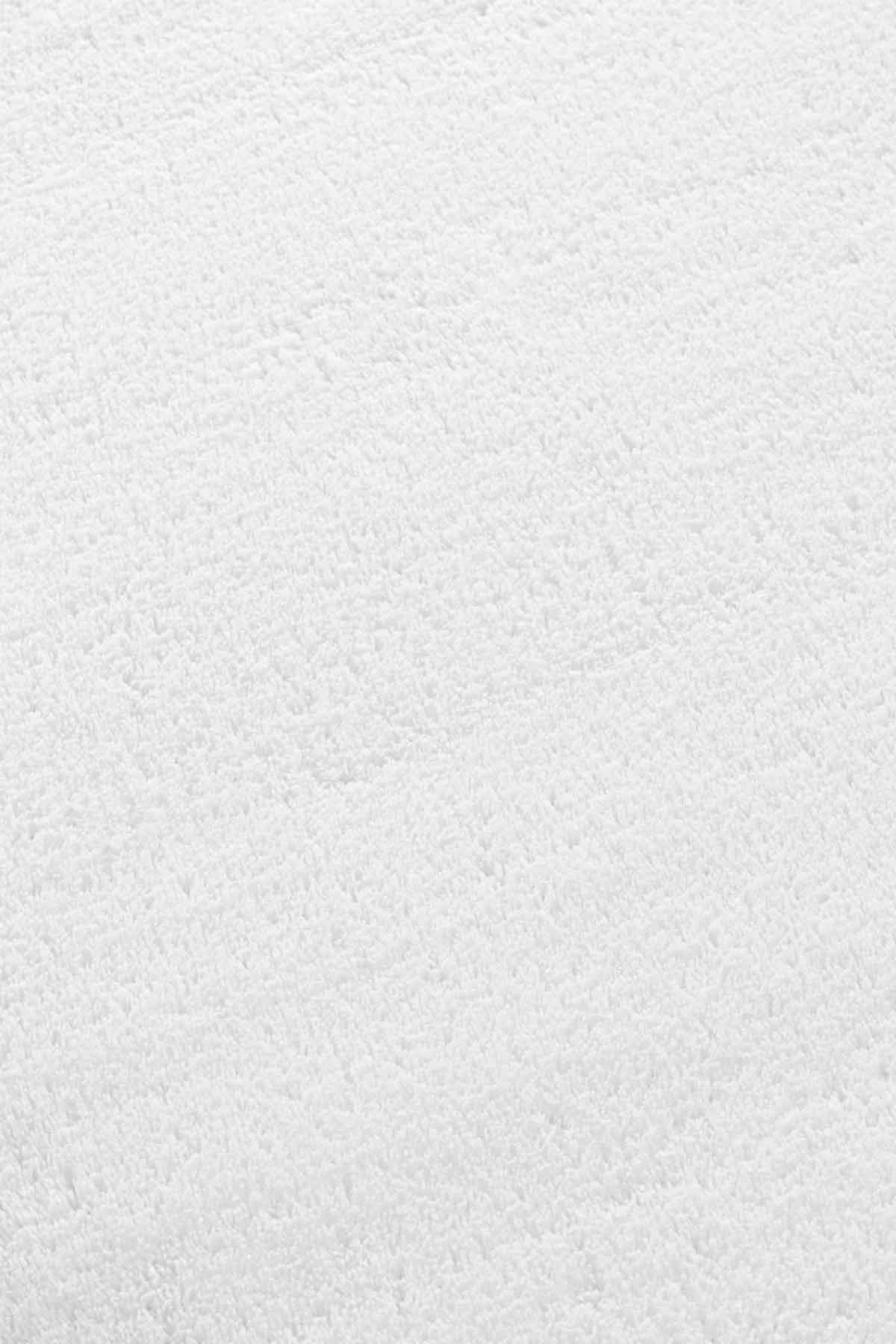Şehrazat Home Beyaz 20 mm Pamuk Toz Tutmaz Yıkanabilir Kalın Kaymaz Taban Dikdörtgen Makine Dokuma Antre-Salon-Yatak Odası Halısı 120x200 cm