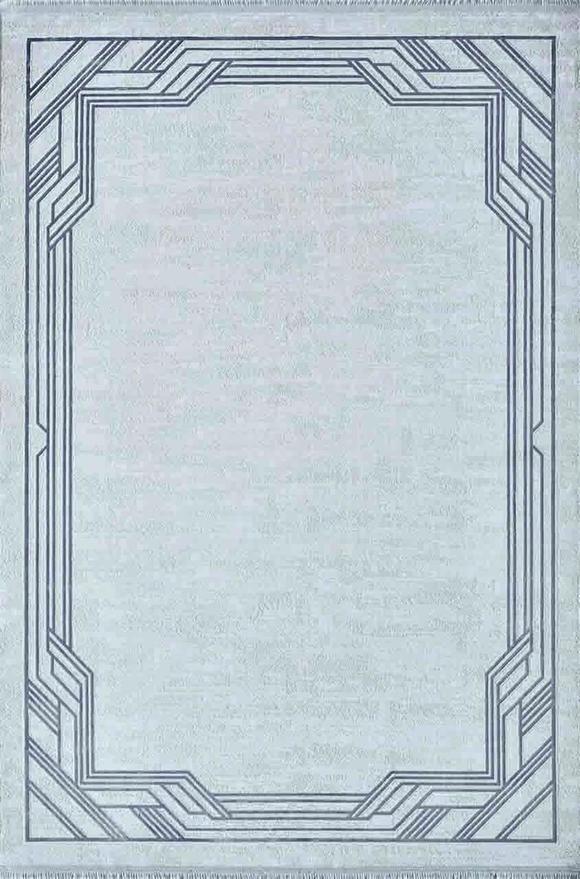 Artemis Halı Alegra 9100A Bej-Krem 6 mm Akrilik Yıkanabilir İnce Kaymaz Jüt Taban Dikdörtgen Makine Dokuma Salon Halısı 80x150 cm