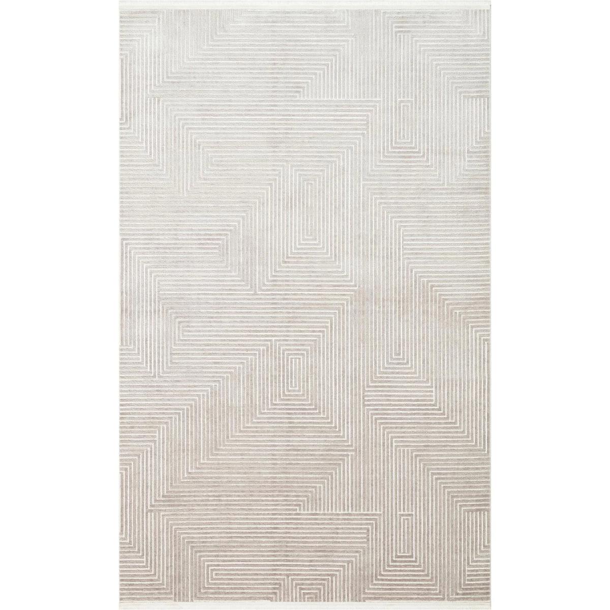 Eko Halı Lykia LYK02 Gri 6-12 mm Akrilik-Polyester Silinebilir Yıkanabilir Orta Kaymaz Dikdörtgen Makine Dokuma Salon Halısı 200x300 cm