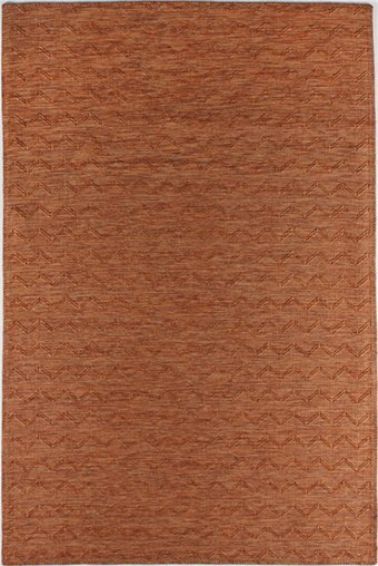 Kreasyon Halı Shadows A0031 Kiremit 4 mm Pamuk Yalıtıma Yardımcı Yıkanabilir İnce Kaymaz Pamuk Taban Dikdörtgen Makine Dokuma Salon Halısı 140x200 cm