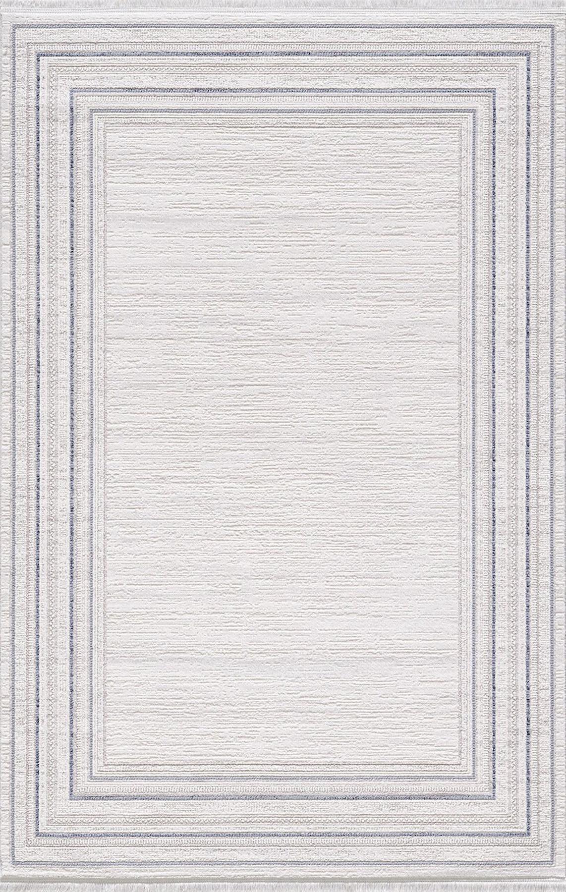 Artemis Halı 02434B Krem Akrilik Yıkanabilir İnce Kaymaz Jüt Taban Dikdörtgen Makine Dokuma Salon Halısı 160x230 cm