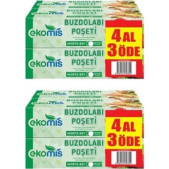 Ekomis Orta Buz Dolabı Poşeti 2x20 Adet