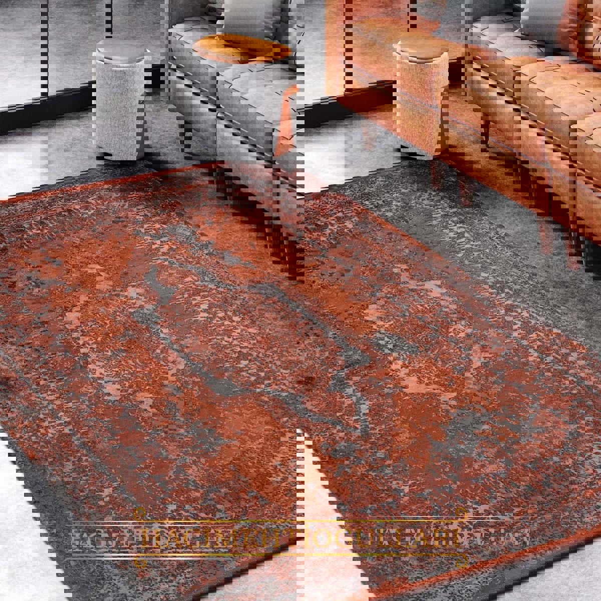 Pierre Cardin Magnifique BQ02L Çok Renkli 0.8 mm Akrilik Yumuşak Yıkanabilir İnce Kaymaz Dikdörtgen Makine Dokuma Salon Halısı 140x200 cm