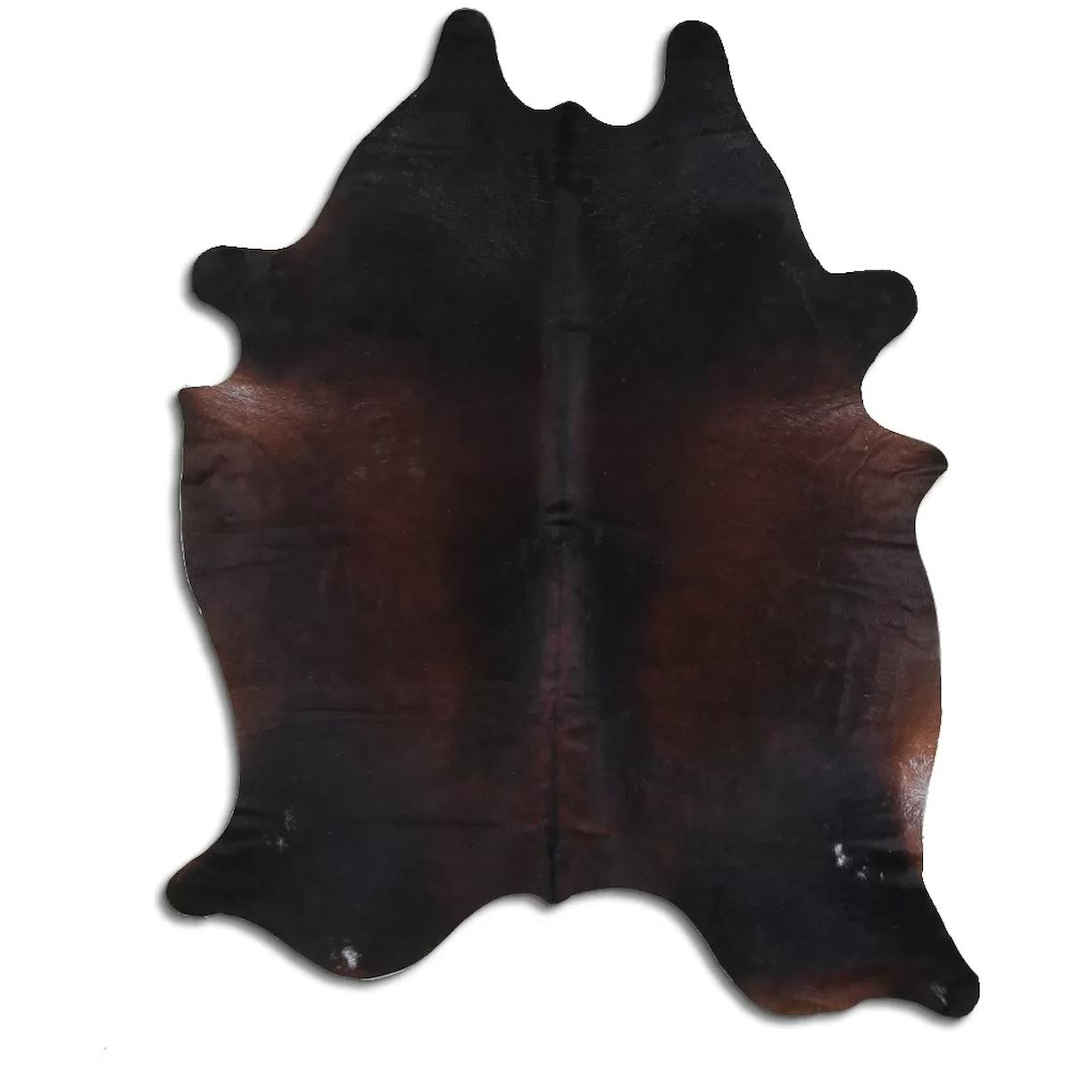 Fiesta Leather Art 65011 Krem 51 mm Deri Toz Tutmaz Yıkanabilir İnce Kaymaz Deri Taban Oval Makine Dokuma Salon Halısı 160x230 cm