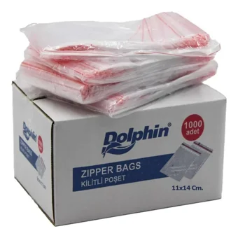 Dolphin Küçük Kilitli 11x14cm Buz Dolabı Poşeti 3x1000 Adet