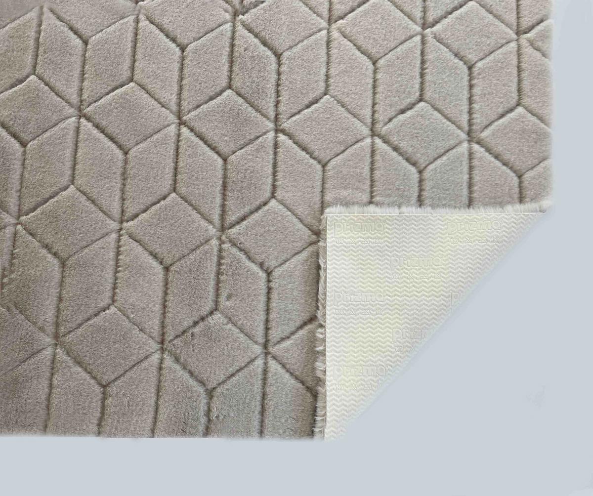 Prizma Home Comfort Diamond No:1 Çok Renkli 2 mm Polyester Yumuşak Yıkanabilir İnce Kaymaz Lateks Taban Dikdörtgen Makine Dokuma Salon Halısı 80x300 cm