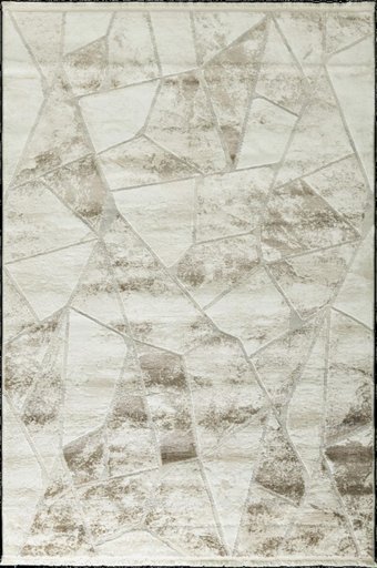 Tuğra Halı Mabeyn 12912 Bej 10 mm Polyester Silinebilir Yıkanabilir Orta Dikdörtgen Makine Dokuma Salon Halısı 180x300 cm