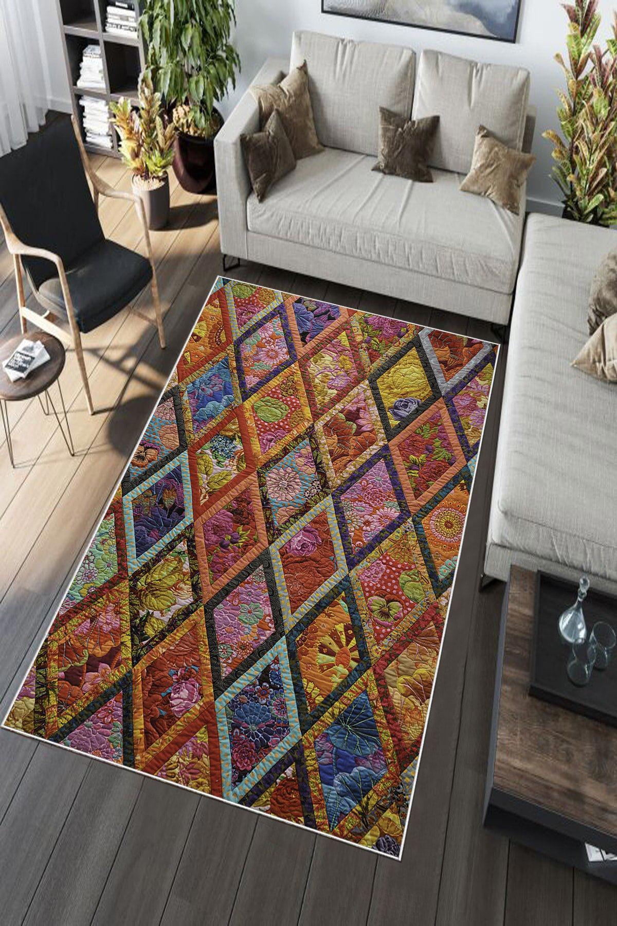 Aldora A144 Krem 9 mm Deri Antibakteriyel Yıkanabilir İnce Kaymaz Pamuk Taban Dikdörtgen Makine Dokuma Salon Halısı 180x300 cm