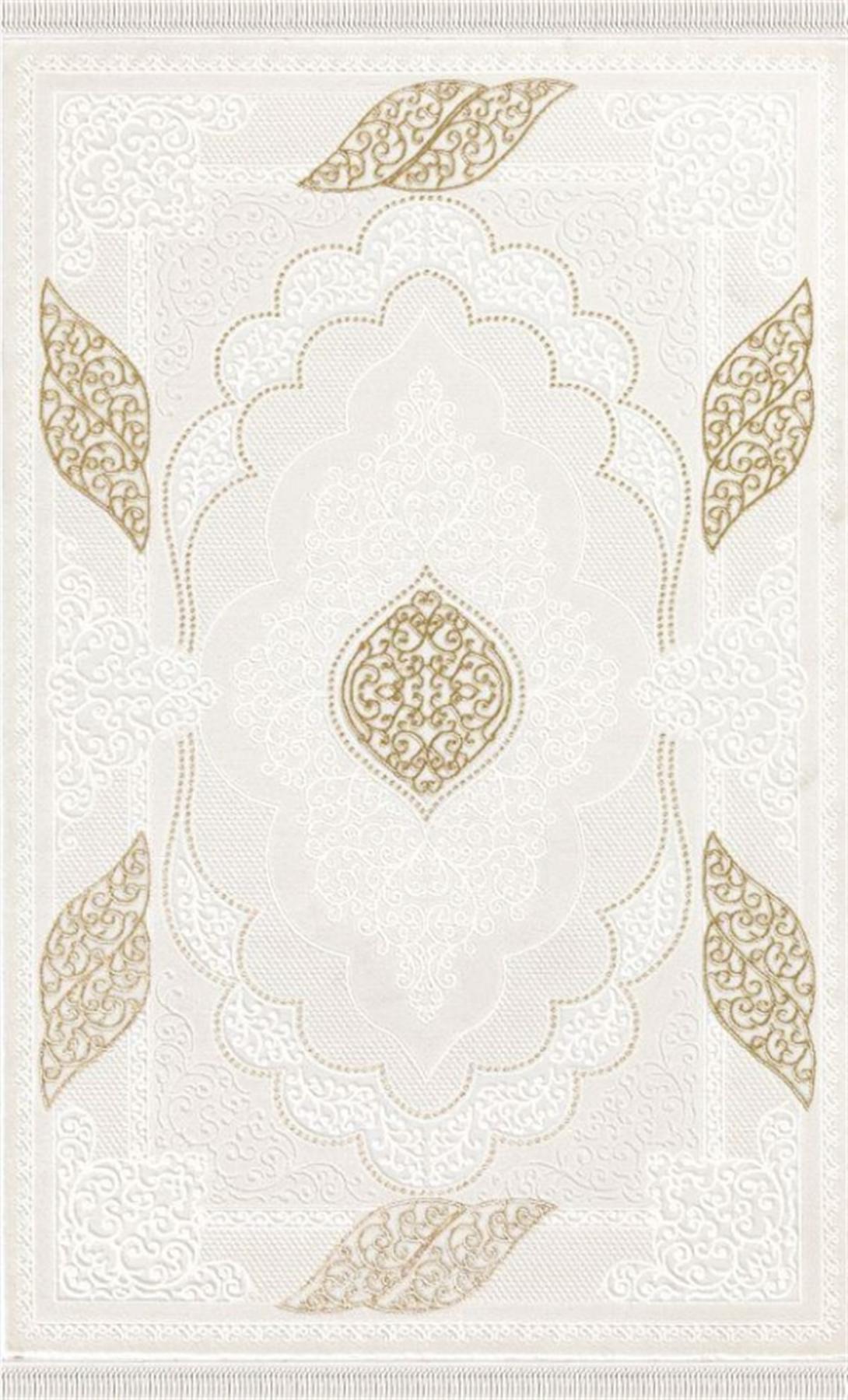 Padişah PN006 Vizon 12 mm Akrilik Leke Tutmaz Yıkanabilir Kalın Kaymaz Dikdörtgen Makine Dokuma Salon Halısı 180x180 cm