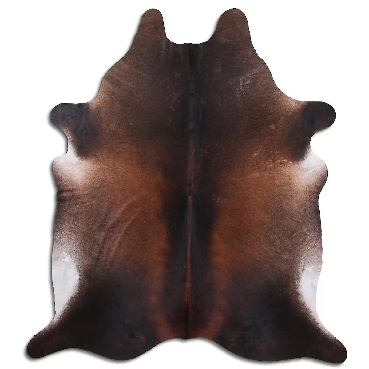 Fiesta Leather Art 32537 Krem 51 mm Deri Toz Tutmaz Yıkanabilir İnce Kaymaz Deri Taban Oval Makine Dokuma Salon Halısı 140x200 cm