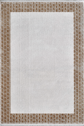 Royal Halı Elite QE07B Çok Renkli 7 mm Viskon Toz Tutmaz Yıkanabilir Kalın Kaymaz Lateks Taban Dikdörtgen Makine Dokuma Salon Halısı 80x150 cm