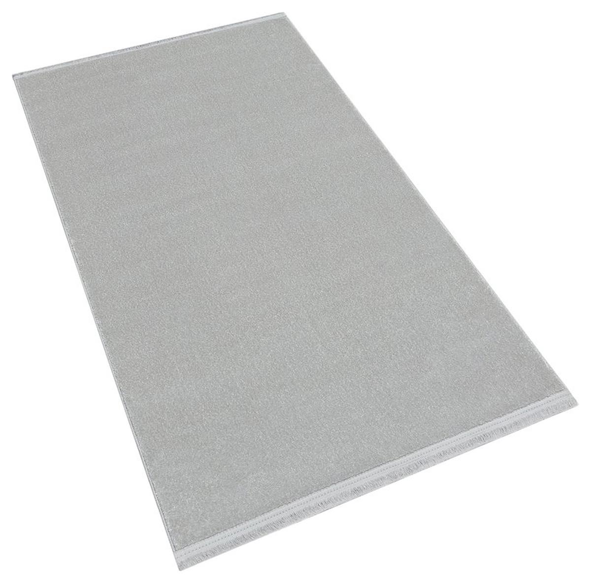 Apex Yoga Krem Pamuk Yıkanabilir İnce Kaymaz Jüt Taban Dikdörtgen Makine Dokuma Salon Halısı 140x220 cm