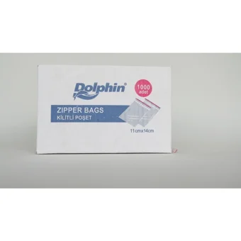 Dolphin Küçük Kilitli 11x14cm Buz Dolabı Poşeti 1000 Adet