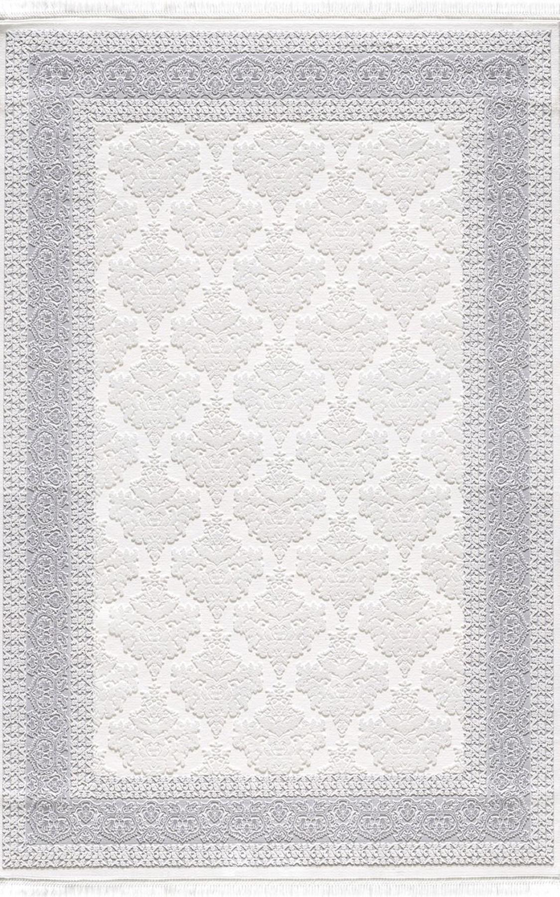 Artemis Halı Vanessa 6151A Krem Akrilik Yıkanabilir İnce Kaymaz Jüt Taban Dikdörtgen Makine Dokuma Salon Halısı 160x230 cm