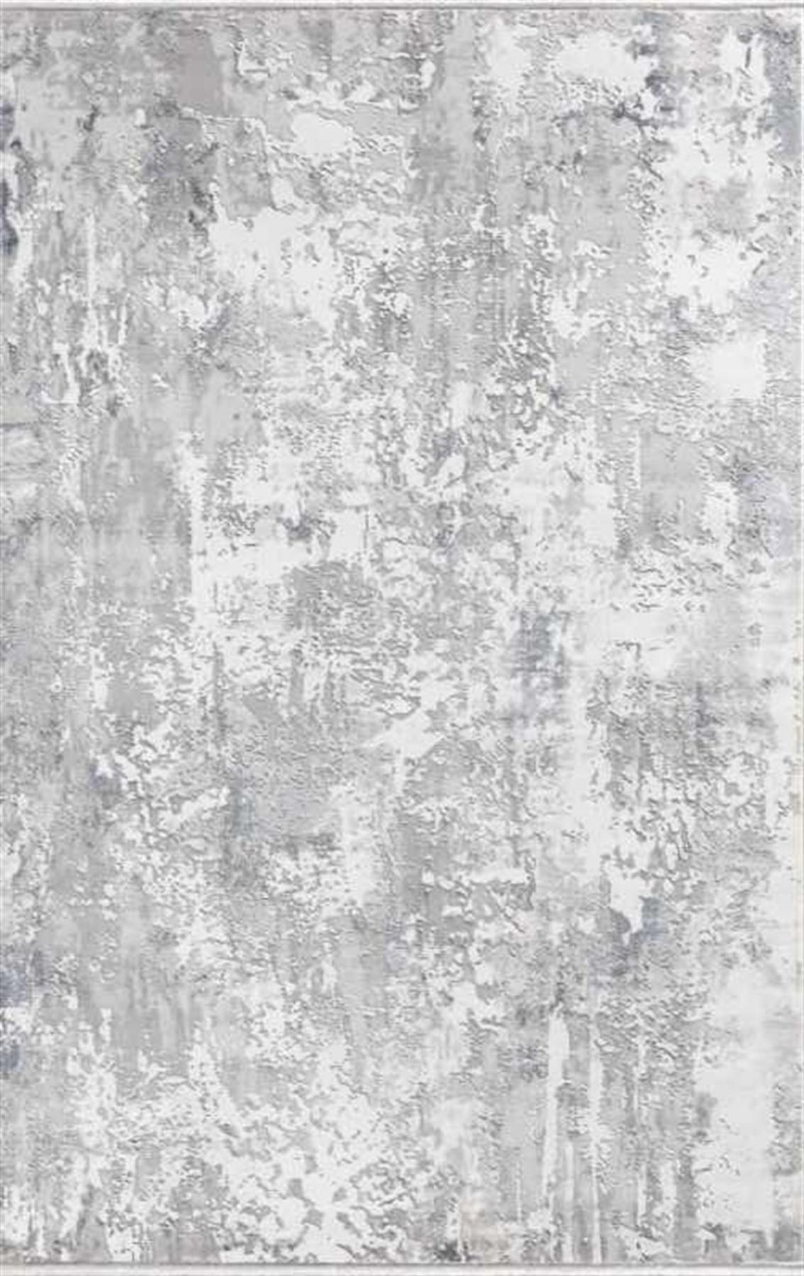 Merinos Therapy 19137 Gri 12 mm Akrilik Yumuşak Yıkanabilir Kalın Kaymaz Dikdörtgen Makine Dokuma Salon Halısı 80x300 cm