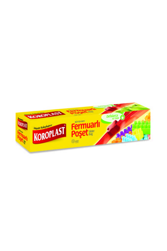 Koroplast fermuarlı Fermuarlı Buz Dolabı Poşeti 10 Adet
