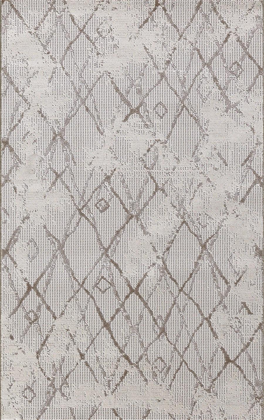 Merinos Country 36189 Gri 9 mm Akrilik Toz Tutmaz Yıkanabilir İnce Kaymaz Dikdörtgen Makine Dokuma Salon Halısı 150x200 cm