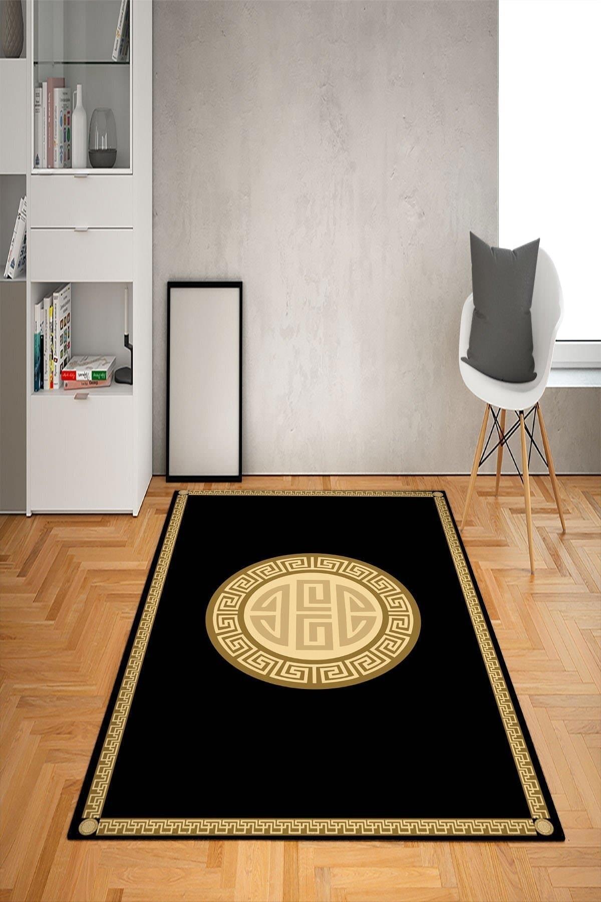 Doruklar Home Collection Çok Renkli 0.7 mm Antibakteriyel Yıkanabilir Kalın Kaymaz Taban Dikdörtgen Makine Dokuma Çocuk Odası Halısı 100x300 cm