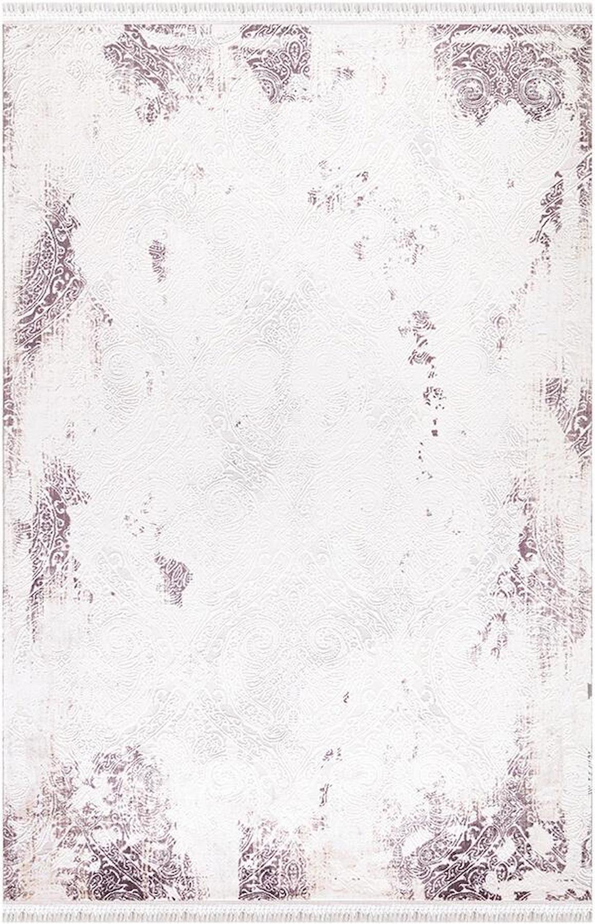 İpek Mekik Halı Blossom Ekru 10 mm Bambu Antialerjenik-Antistatik Yıkanabilir Orta Kaymaz Pamuk Taban Dikdörtgen Makine Dokuma Antre-Çocuk Odası-Salon-Yatak Odası Halısı 200x300 cm