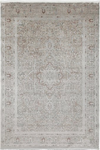 La Boutique Mona Lisa ML03 Gri 14 mm Viskon Toz tutmaz Yıkanabilir İnce Kaymaz Dikdörtgen Makine Dokuma Salon Halısı 140x200 cm