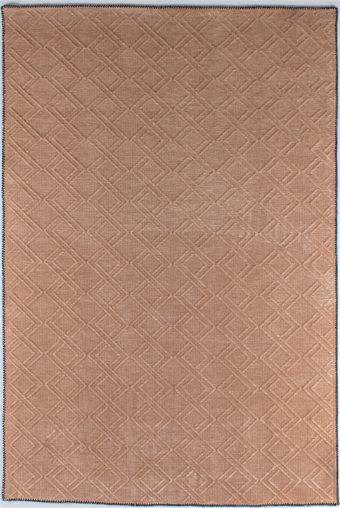 Kreasyon Halı Wellsoft A0043 Turuncu 4 mm Şönil Yumuşak Yıkanabilir İnce Kaymaz Dikdörtgen Makine Dokuma Salon Halısı 140x200 cm