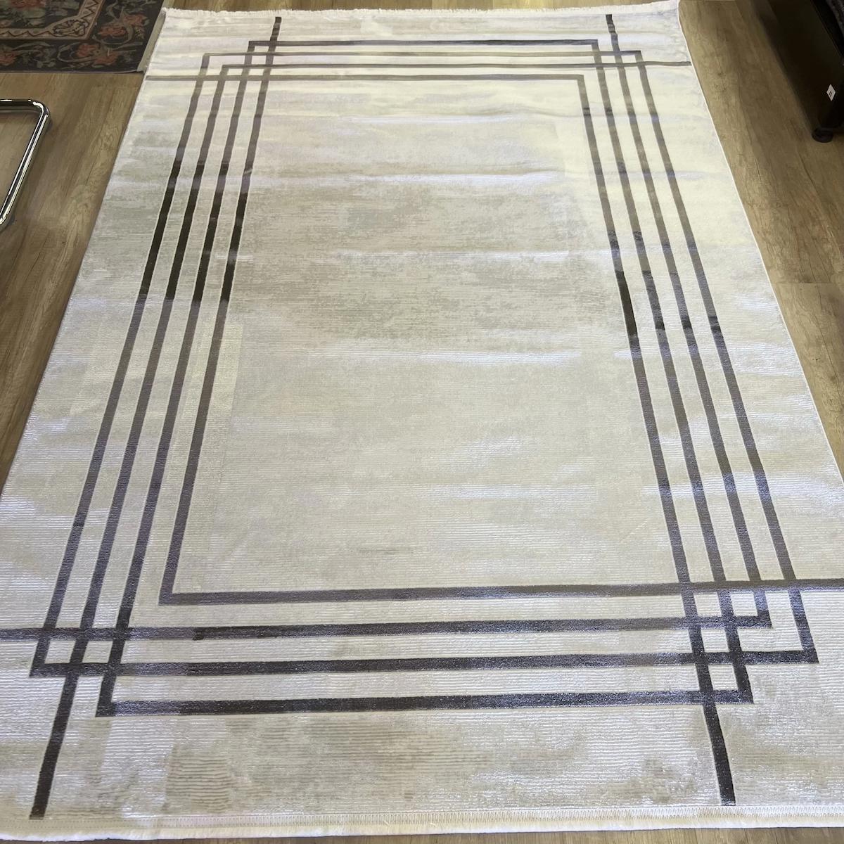 Hoom Rugs Mısra 5003 Bej-Kahverengi 12 mm Akrilik Toz tutmaz Yıkanabilir Kalın Kaymaz Dikdörtgen Makine Dokuma Salon Halısı 100x200 cm