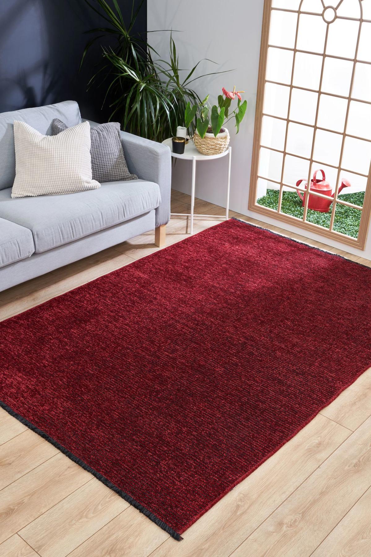 Apex Zenith 8908 Çok Renkli Pamuk Yıkanabilir İnce Kaymaz Jüt Taban Dikdörtgen Makine Dokuma Salon Halısı 120x200 cm