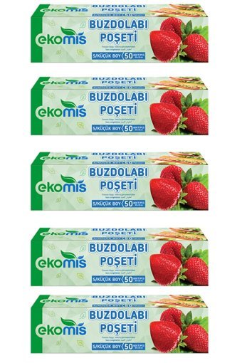 Ekomis Küçük Buz Dolabı Poşeti 5x50 Adet