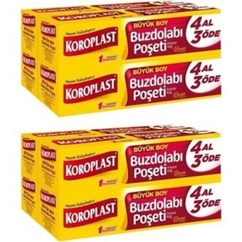 Koroplast Büyük Buz Dolabı Poşeti 8x20 Adet