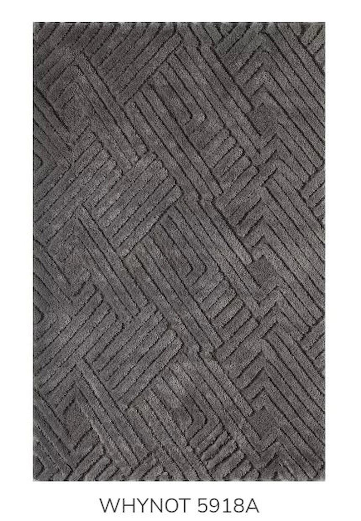 Arma Türk Whynot 5918A Antrasit Mikropolyester Yıkanabilir İnce Kaymaz Jüt Taban Dikdörtgen Makine Dokuma Salon Halısı 160x160 cm