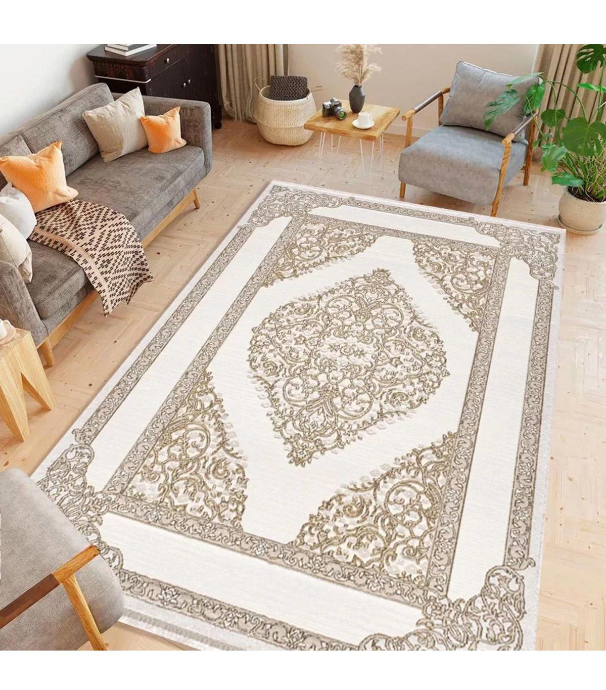 Pierre Cardin Prime Çok Renkli 12 mm Akrilik Yumuşak Yıkanabilir Kalın Kaymaz Dikdörtgen Makine Dokuma Salon Halısı 160x230 cm