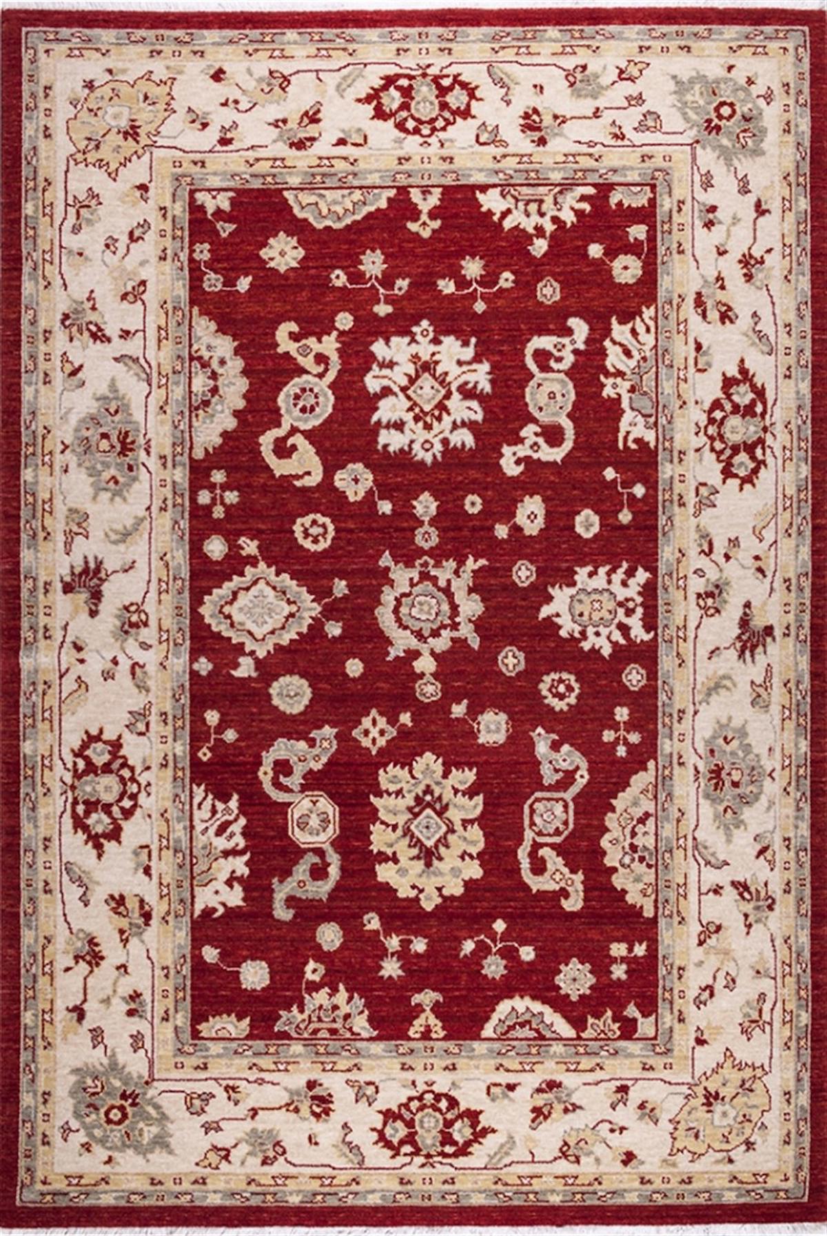 Crea Halı 8002 Bordo 10 mm Bambu Yıkanabilir Orta Dikdörtgen Makine Dokuma Salon Halısı 100x200 cm