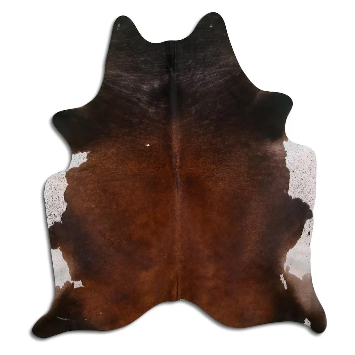 Fiesta Leather Art 103967 Krem 51 mm Deri Toz Tutmaz Yıkanabilir İnce Kaymaz Deri Taban Oval Makine Dokuma Salon Halısı 160x230 cm